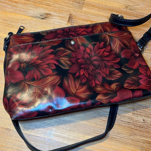 Patricia Nash Kirby East West Crossbody Purse Rustic Mums Bag - Picture 8 of 8